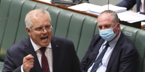 Prime Minister Scott Morrison said the government would push on with a net zero by 2050 target,despite protestations from some Nationals MPs.