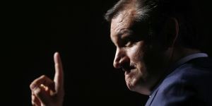 Staunch Boehner critic ... Republican presidential candidate Ted Cruz.