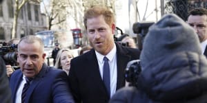 Prince Harry arrives in London