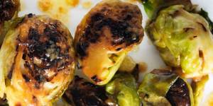 Umami-rich side dish:miso butter brussels sprouts (