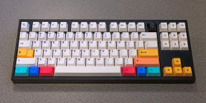 Mechanical keyboards can be customised with various colours and textures.