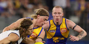 First-year player Harley Reid was a commanding presence against the Dockers and two-time Brownlow medallist Nat Fyfe.