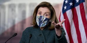 House Speaker Nancy Pelosi of California referred to fellow Californian as a member of the Q party.