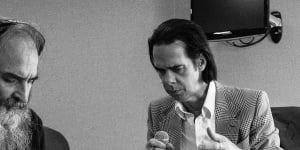Warren Ellis (left) and Nick Cave created new album Carnage during an “accelerated process of intense creativity,” says Ellis.