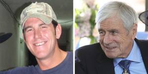 Ben Roberts-Smith and Seven West Media chairman Kerry Stokes.