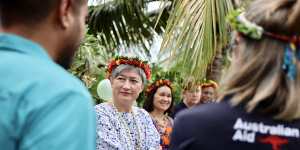 Wong made as many trips to Pacific Islands states in a month as her predecessor,Marise Payne,made in three years.