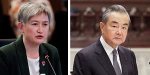 Australia’s Foreign Minister Penny Wong and China’s top diplomat Wang Yi