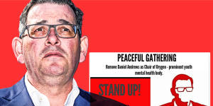 Daniel Andrews protest forces mental health staff to work from home