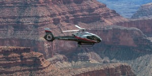 The Grand Canyon is a darned sight quicker to reach by helicopter. 