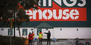 Bunnings,like other retail stores in Melbourne,is limited to click and collect services.