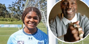 ‘He knows to stay in his lane’:Daughter of NFL royalty making her own name with Sydney FC