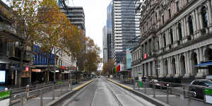 Melbourne’s CBD is deserted as the state faces another lockdown caused by a quarantine leak in Adelaide.