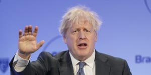 ‘Not taking back control’:Boris Johnson attacks Rishi Sunak’s Northern Ireland deal
