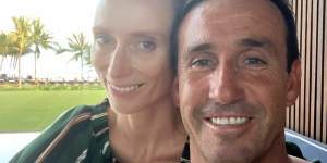 Andrew Johns and Kate Kendall.