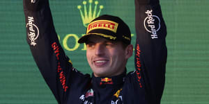 As it happened:Verstappen wins chaotic grand prix after four red flags,Piastri claims first points on Australian debut,eight cars DNF