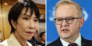 Anthony Albanese and Sanae Takaichi