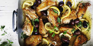 Neil Perry's braised chicken with lemon 