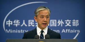 China's Foreign Ministry spokesman Wang Wenbin.