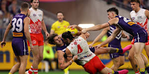 The Swans-Dockers game did not disappoint as a spectacle. 