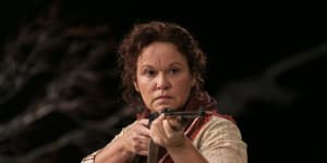 Leah Purcell in The Drover’s Wife The Legend of Molly Johnson,which has landed her nominations for writing,directing,acting and producing.