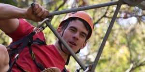 Three times the length of any tree-base zipline in the world:The Crazy Rider.