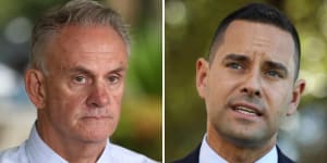 Mark Latham (left) last week doubled down on his comments,and maintained he would not apologise to Alex Greenwich.
