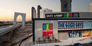 The DFO at South Wharf.