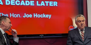 Joe Hockey says entitled politicians are a cancer on the community