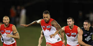 The Swans gave Carlton a touch-up on Friday night.