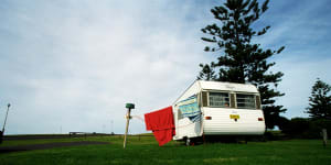 How does living in a caravan park affect my pension?