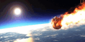 Asteroid heading to earth GIF