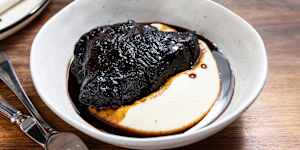 Beef cheek braised in Pedro Ximenez sherry.