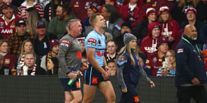 Contentious tries for Maroons add insult to Turbo’s injury