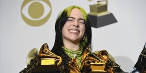 Billie Eilish makes history with Grammy sweep,Australian brothers win two