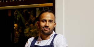 SMH Good Food Guide’s Young Chef of the Year winner Shashank Achuta at Brasserie 1930.