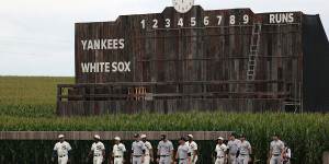 ‘It’s perfect’:Costner’s scene-stealer as baseball emerges into a Field of Dreams