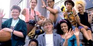 ’80s style:the kids of<i>Degrassi Junior High</i>. 