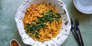 Old Bay seasoning adds an instant jolt of flavour to a simple noodle dish.