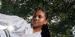 Karate champion Jesse-Rose Talbot-Cooke stars in the NITV documentary series Dreaming Big.