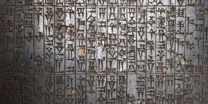 The Code of Hammurabi in the Louvre in Paris.