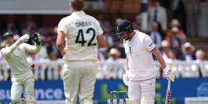Alex Carey stumps Jonny Bairstow at Lord’s;an incident that caused tension in the Ashes series.