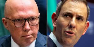 Opposition Leader Peter Dutton and Treasurer Jim Chalmers.