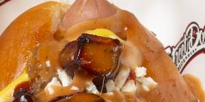 Paco (left) and Mochi hot dogs at StreetDogz in Thornbury.