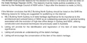 A court found former NSW minister Don Harwin failed to address key issues in his recommendation to list the MLC.
