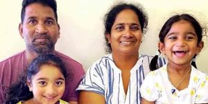 Nades and Priya Murugappan with their daughters,Kopika and Tharnicaa. 