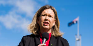 To Dutton’s credit,he has not sought to silence Voice advocates,such as Bridget Archer (pictured).