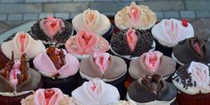 Cupcakes are used to illustrate the diversity of female genitalia in Associate Professor Gemma Sharp’s educational video on genital self-image.