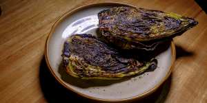 Cabbage caramelised over coals in nori butter. 