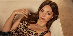 Miranda Kerr,on designing her “Amour” range for Michael Hill:“I want these pieces to feel like something that people can wear every day,but can also elevate an outfit as well.”