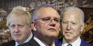 Australian frigates to join Britain in naval exercises in Indo-Pacific,as Morrison builds ties at G7